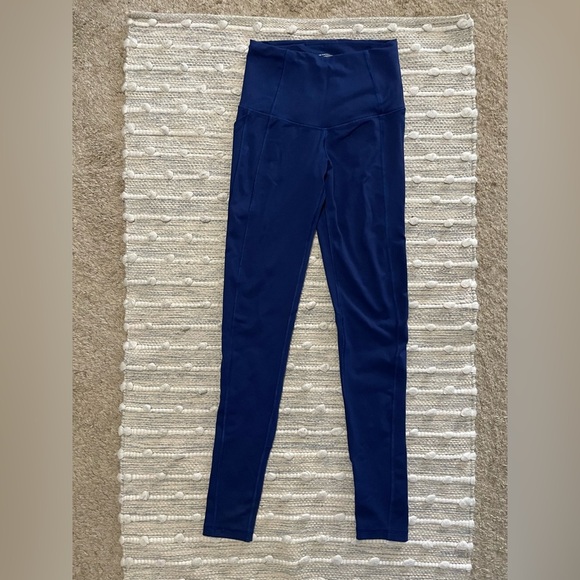 VSX Sport Blue Victoria Secret leggings with side phone pockets - Picture 1 of 5